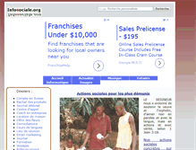 Tablet Screenshot of infosociale.org